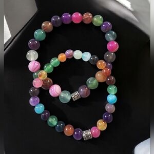 Mommy & Me Colorful Beaded Bracelet Set